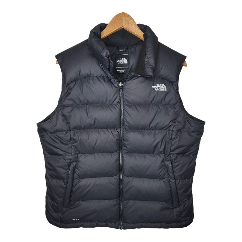 The North Face Nuptse 700 Down Puffer Vest Women's XL Black Gorpcore Streetwear
